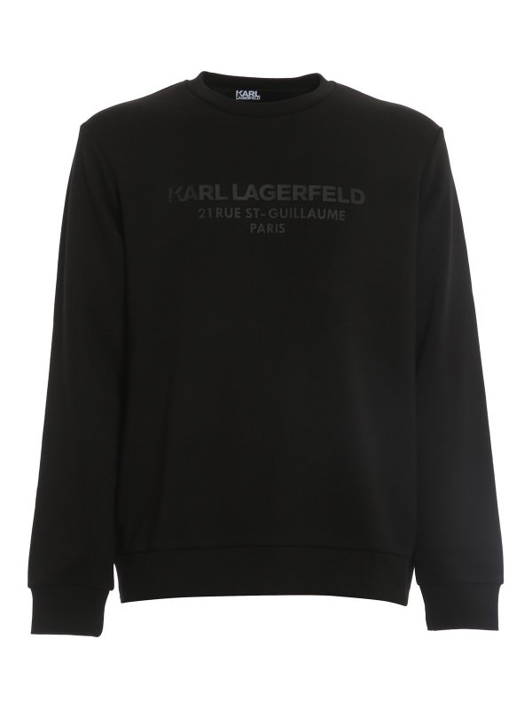 KARL LAGERFELD: Felpe e maglie - Felpa con logo in gomma