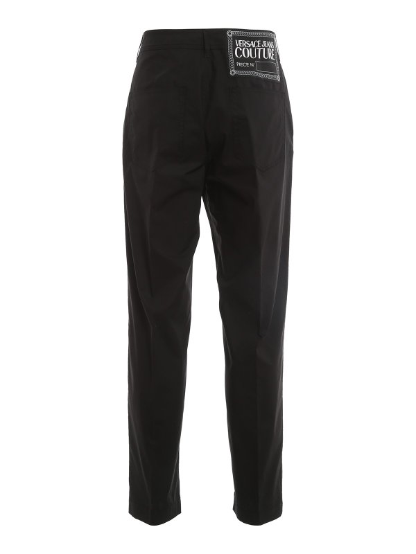 Versace Jeans Couture: pantaloni casual online - Pantaloni in cotone