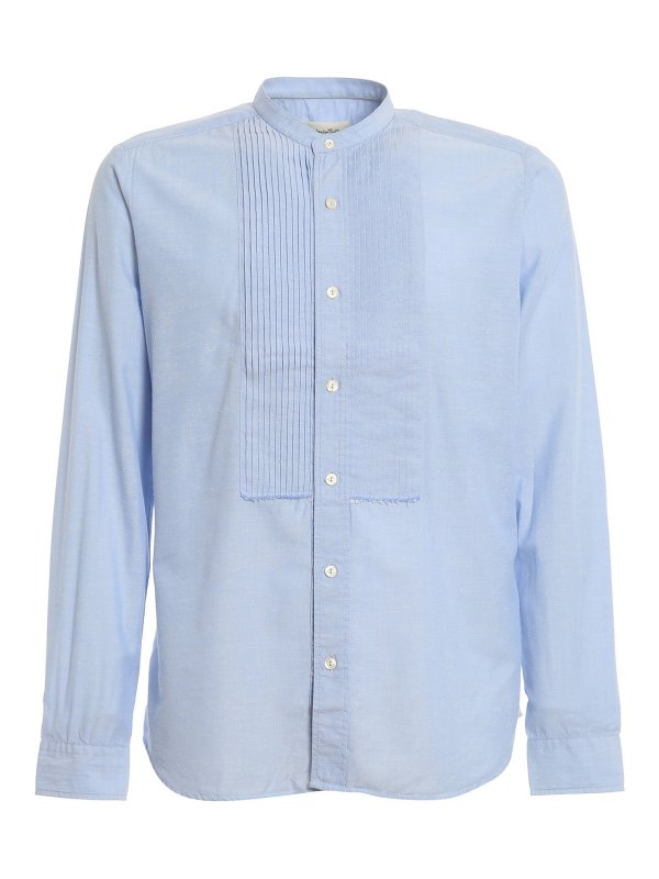 TINTORIA MATTEI: shirts - Pleated bib shirt