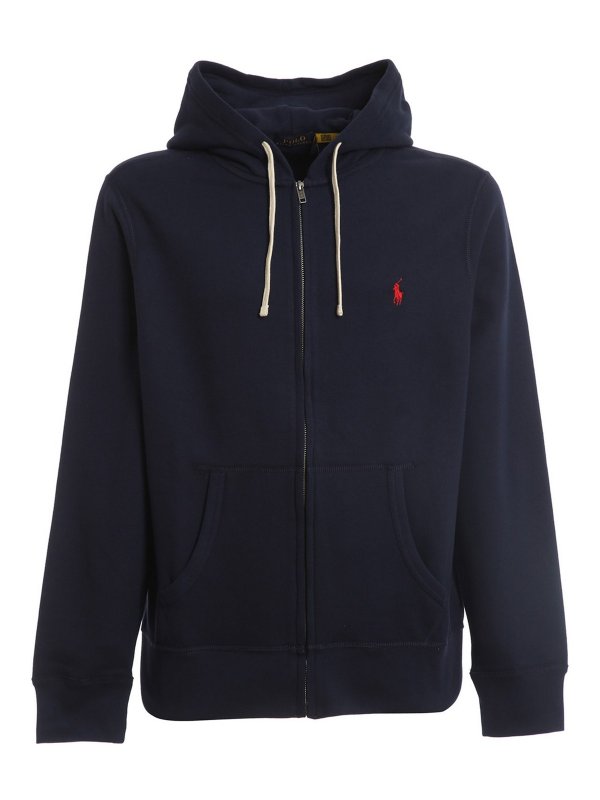 POLO RALPH LAUREN: Sweatshirts & Sweaters - Zip-up cotton blend hoodie