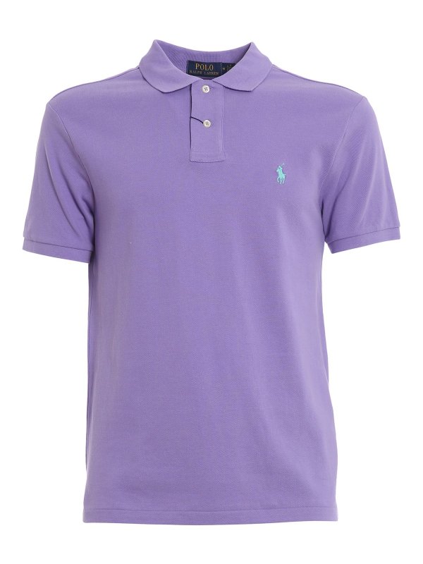 POLO RALPH LAUREN: Poloshirts - Poloshirt - Hell-Lila