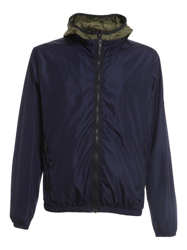 FAY: casual jackets - Double front hooded jacket