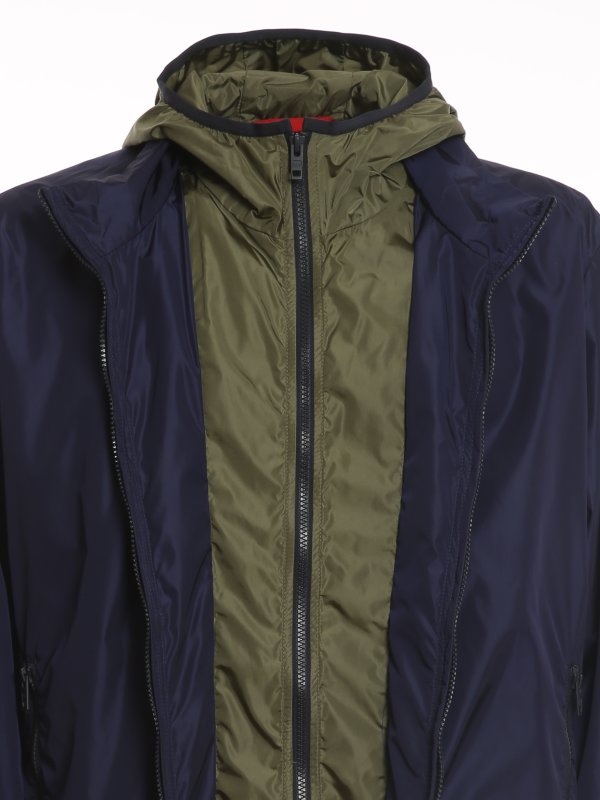 Double front hooded jacket shop online: FAY