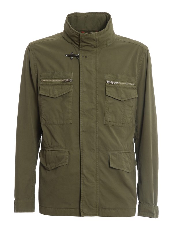 FAY: giacche casual - Field jacket in cotone