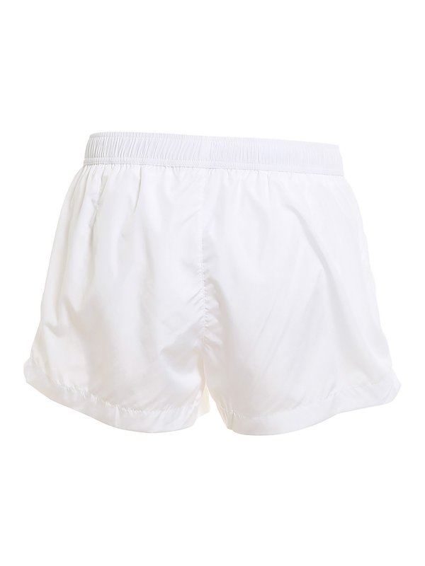 MOSCHINO: Swim shorts & swimming trunks online - Logo patch swim shorts