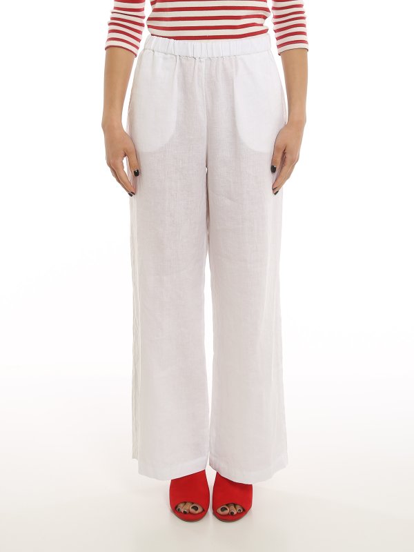 iKRIX ASPESI: Pantalons casual - Pantalons Décontractés - Blanc