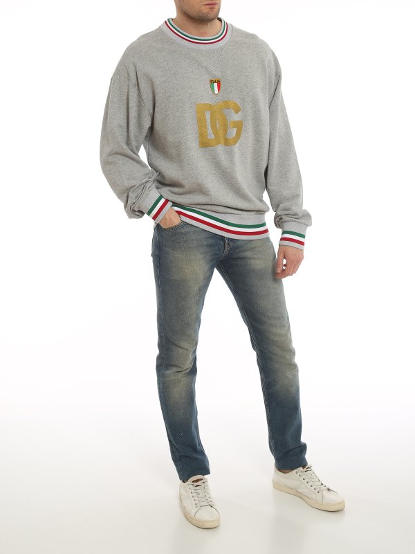 DOLCE & GABBANA: Sudaderas y suéteres online - Sudadera - Gris