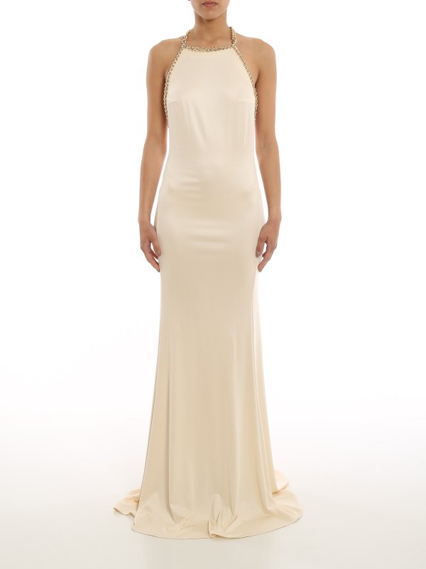 iKRIX ELISABETTA FRANCHI: イブニングドレス - マキシドレス - クリーム