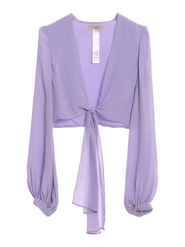 TWINSET: Blusen - Bluse - Hell-Lila