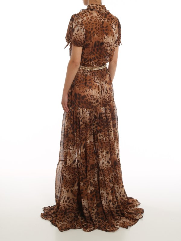 マキシドレス - ブラウン shop online: ELISABETTA FRANCHI