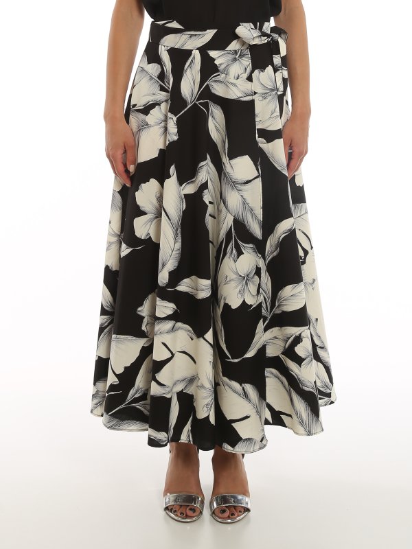 iKRIX TWINSET: Long skirts - Floral wrap skirt