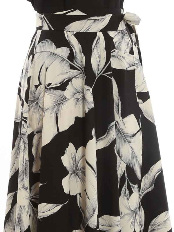 TWINSET buy online Floral wrap skirt
