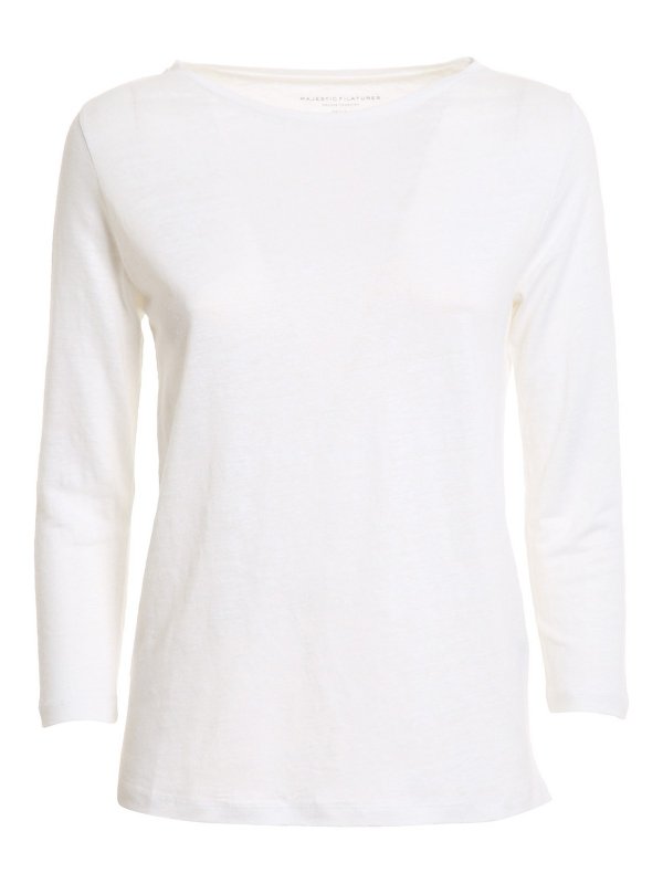Majestic Filatures: t-shirts - Three-quarter sleeve T-shirt