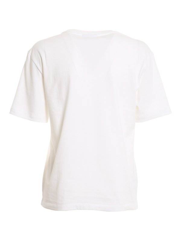 LACOSTE: t-shirts online - Crocodile patch T-shirt