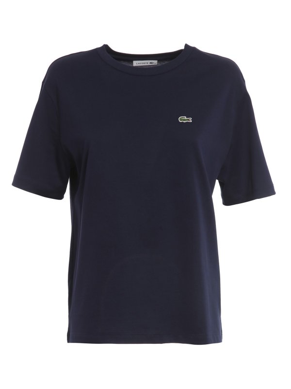 LACOSTE: t-shirts - Crocodile patch T-shirt