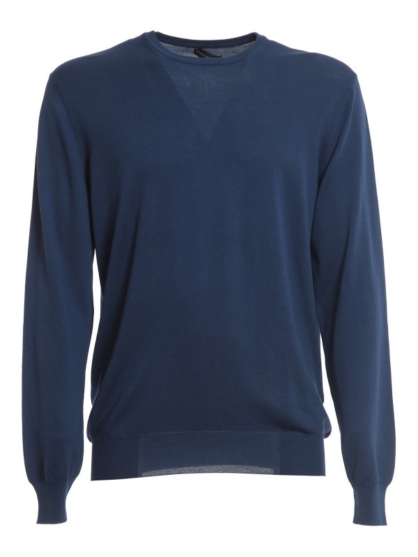 Paolo Fiorillo: Pull col rond - Pull Col Rond - Bleu