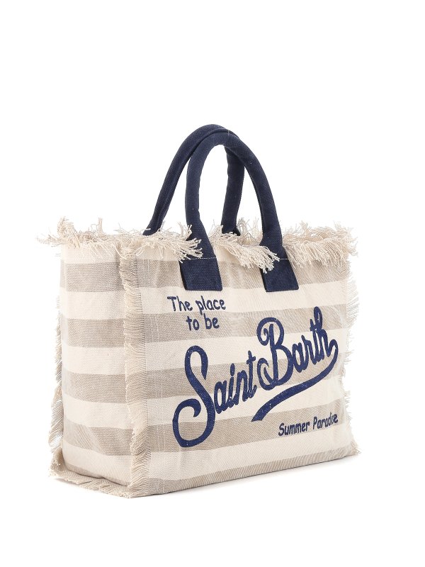 MC2 SAINT BARTH: totes bags online - Vanity striped cotton beach bag