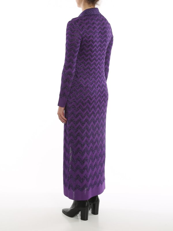Chevron long cardigan shop online: MISSONI