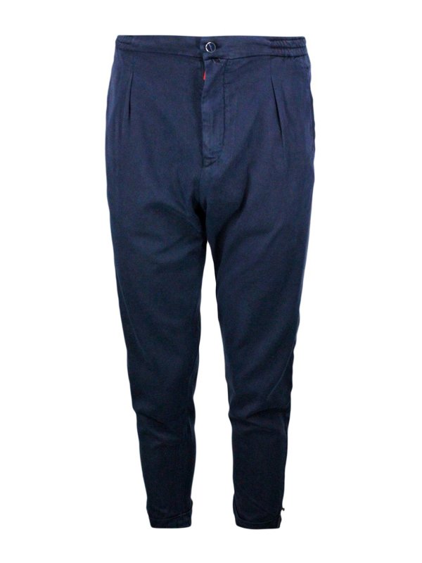 KITON: カジュアルトラウザー - カジュアルパンツ - ブルー