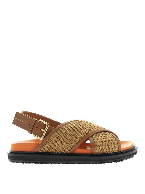 Marni: Sandalen - Sandalen - Beige
