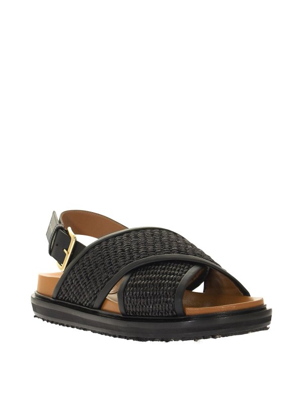 iKRIX Marni: sandals - Jute criss cross sandals