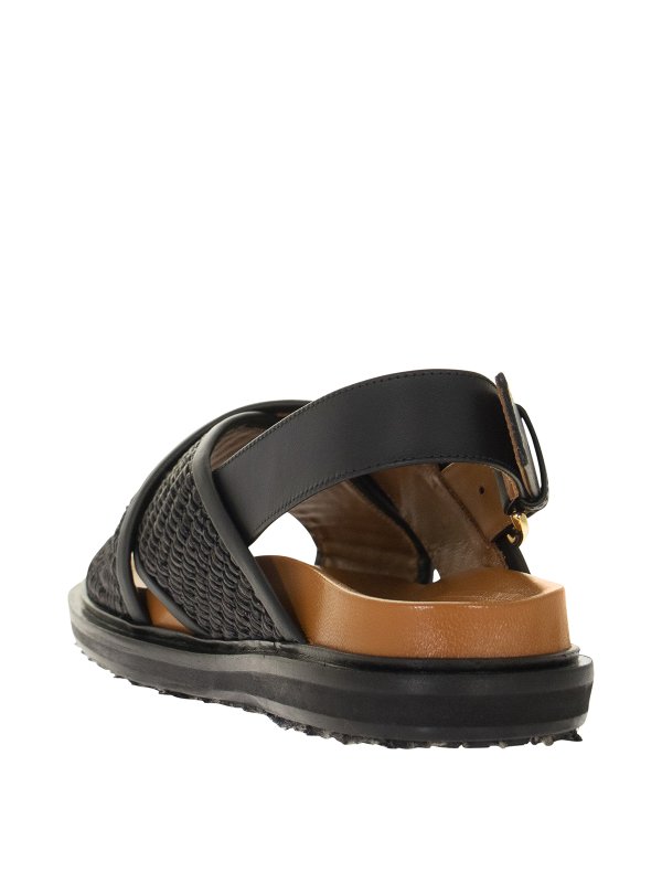 Jute criss cross sandals shop online: Marni