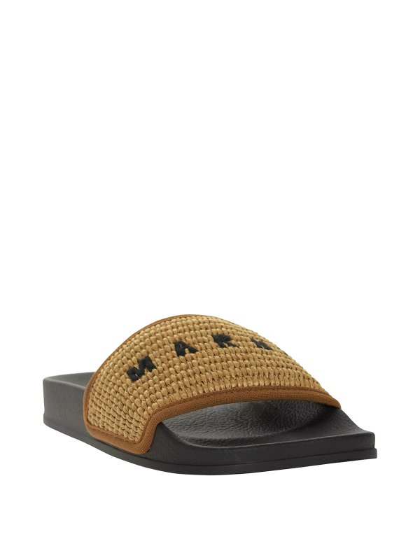 iKRIX Marni: sandals - Woven raffia slides