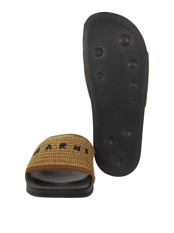 Marni buy online Woven raffia slides
