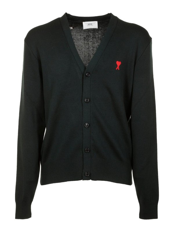 AMI ALEXANDRE MATTIUSSI: カーディガン - カーディガン - ダークグリーン