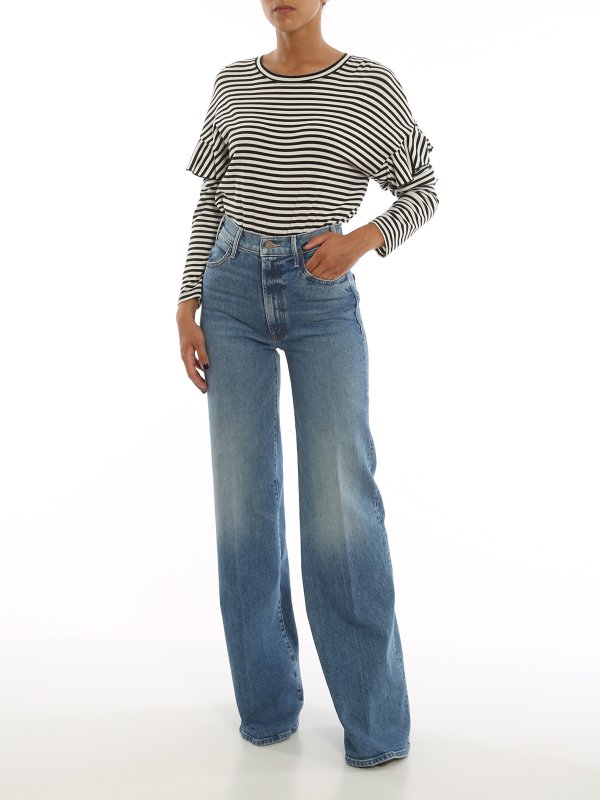 Mother: flared jeans online - The Hustler Roller Heel jeans