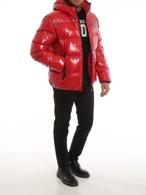 DSQUARED2: Chaquetas y Chaquetones acolchados online - Chaqueta Alcochada - Rojo