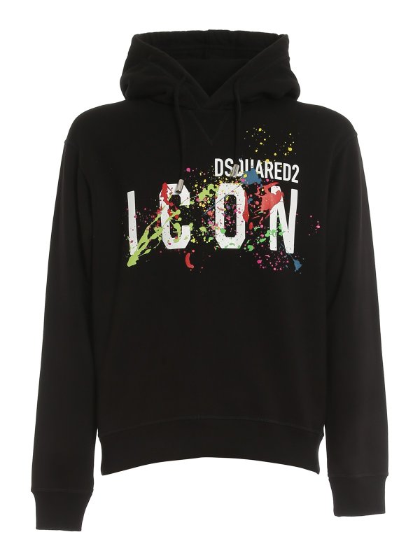 DSQUARED2: スウェット＆セーター - スウェットシャツ/セーター - Icon Splatter