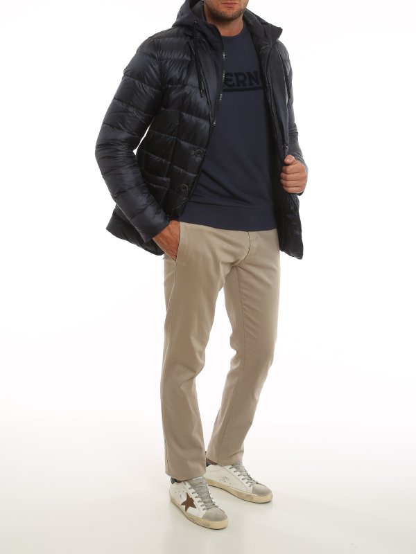 HERNO: ダウン・ハイテクジャケット online - ダウンジャケット - ブルー