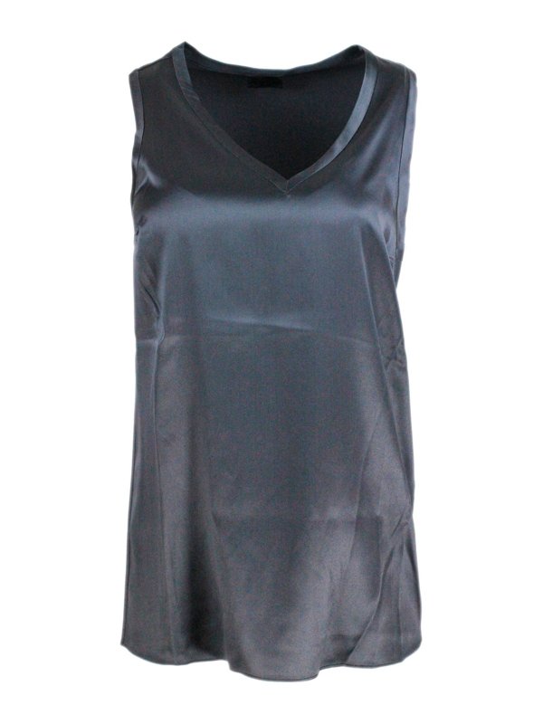 BRUNELLO CUCINELLI: トップス＆タンクトップ - トップ/タンクトップ - グレー