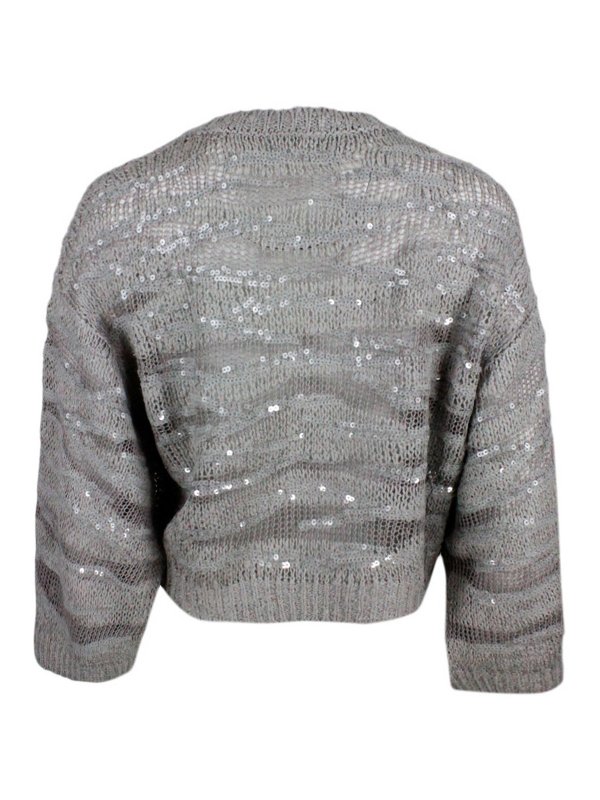 BRUNELLO CUCINELLI: crew necks online - Sequined sweater