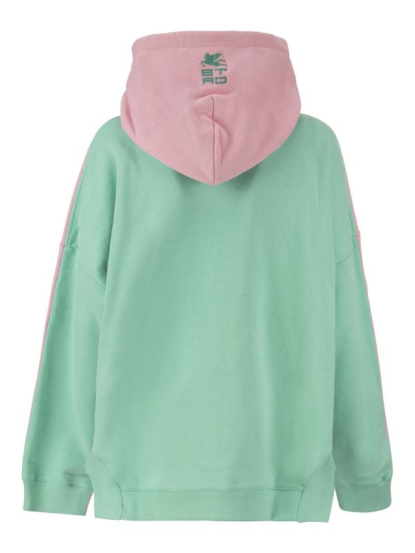 ETRO: Felpe e maglie online - Felpa bicolore con maxi patch logo