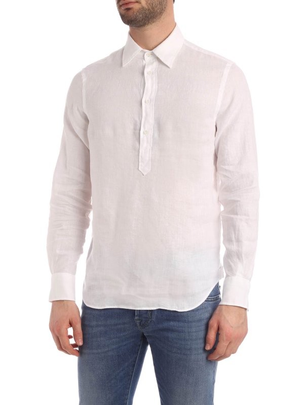 ASPESI: blouses - Linen blouse