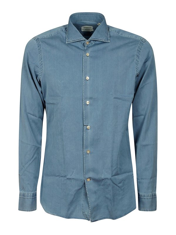 BORRIELLO NAPOLI: シャツ - シャツ - ライトウォッシュ