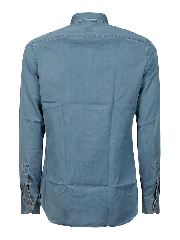 BORRIELLO NAPOLI: シャツ online - シャツ - ライトウォッシュ