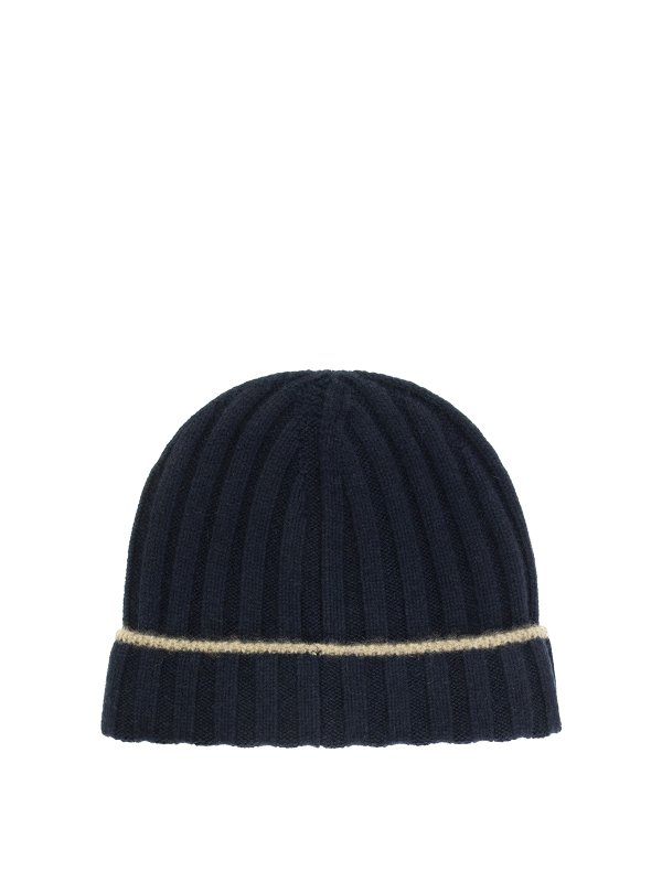 BRUNELLO CUCINELLI: beanies online - Rib knitted cashmere beanie