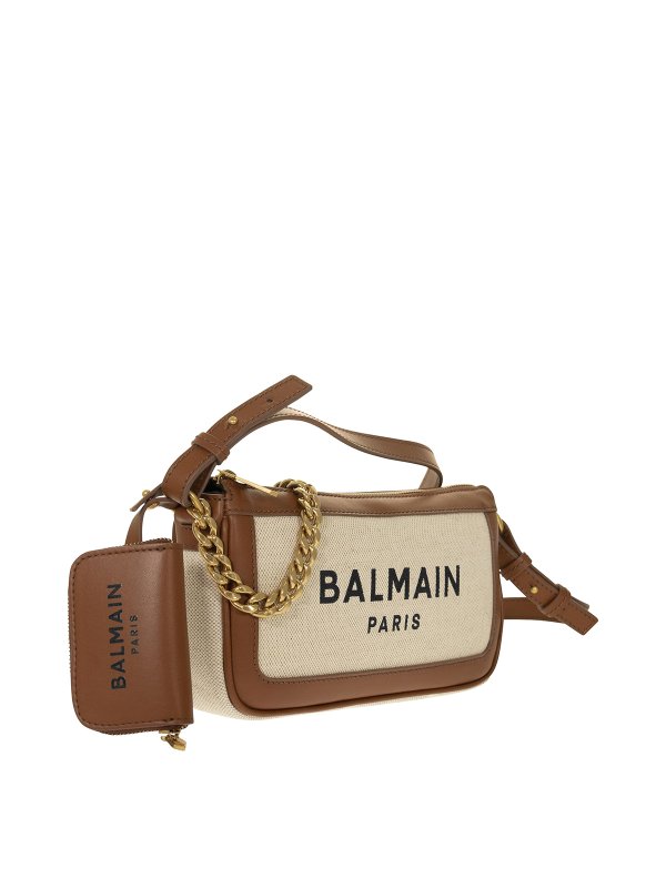 Balmain: Umhängetaschen online - Umhängetasche - Hellbraun