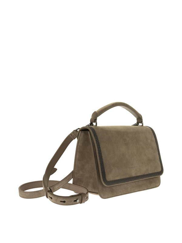 BRUNELLO CUCINELLI: クロスボディバッグ online - クロスボディバッグ - ベージュ