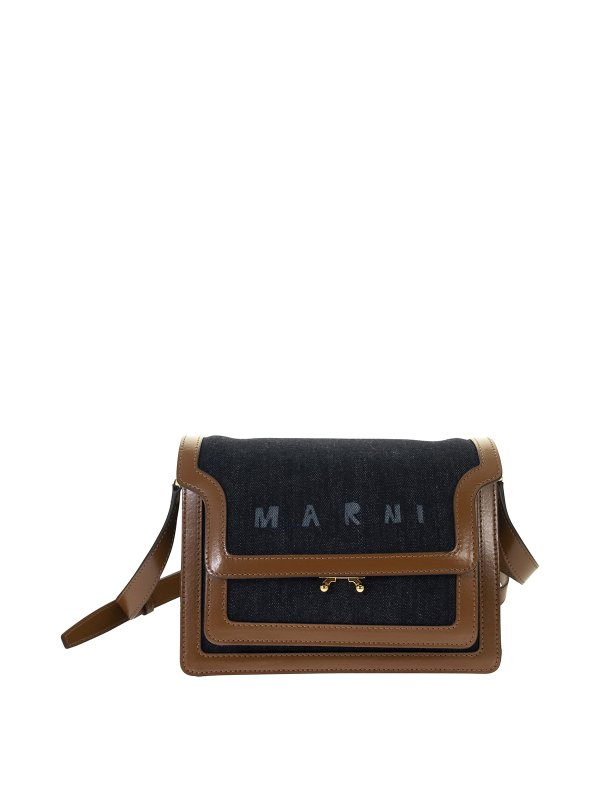 Marni: shoulder bags - Trunk denim bag