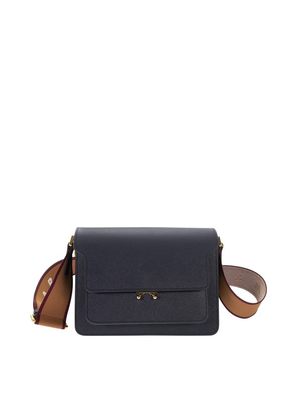 Marni: Schultertaschen - Schultertasche - Blau