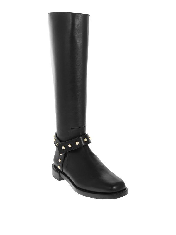 iKRIX Stuart Weitzman: boots - Pearl Moto boots