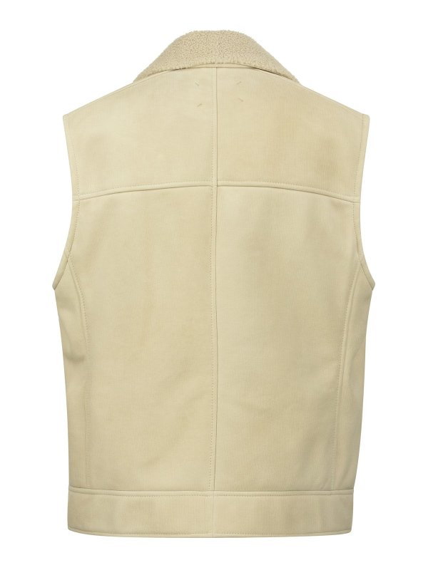 BRUNELLO CUCINELLI: leather jacket online - Leather sleeveless jacket