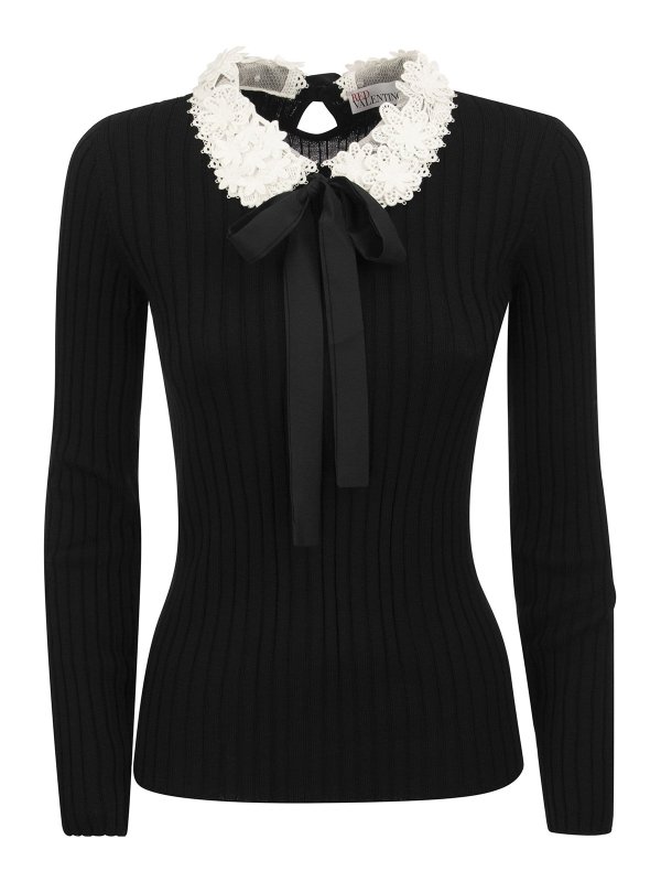 VALENTINO RED: クルーネック - クルーネック - 黒