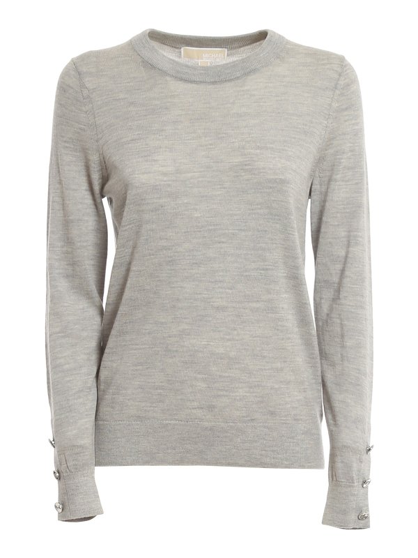 MICHAEL KORS: クルーネック - クルーネック - ライトグレー