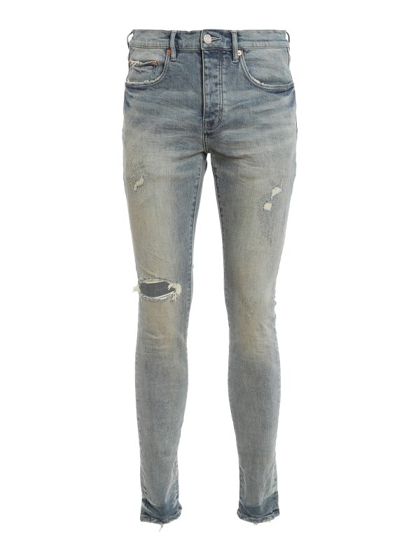 PURPLE BRAND: skinny jeans - Ripped detail jeans