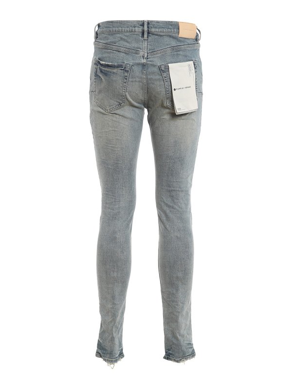 PURPLE BRAND: skinny jeans online - Ripped detail jeans